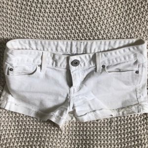 Guess White Denim Shorts